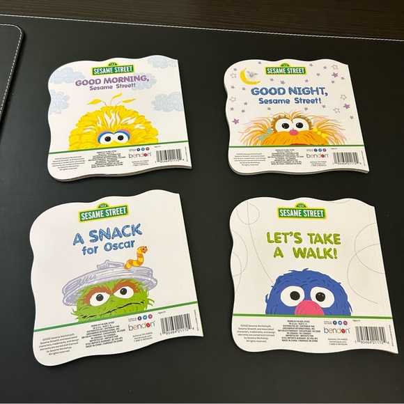 Lot of FIVE Sesame Street Shaped Board Books for Kids 3+ NEW - Picture 2 of 4